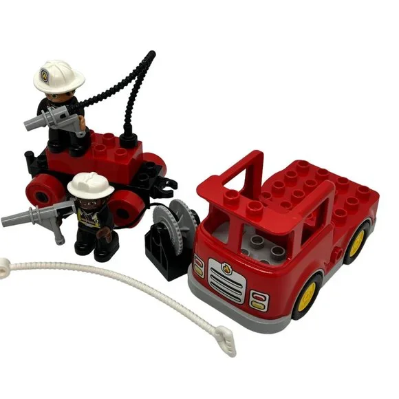 Lego Toys Duplo Lego Fireman Fire Fighting Brick Set Truck